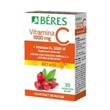 Vitamine C 1000 mg filmomhulde tablet RETARD + Vitamine D3 2000 IE, 30 tabletten, Beres