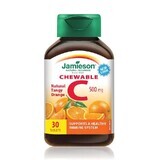 Vitamine C 500 mg avec arôme d'orange, 30 comprimés, Jamieson