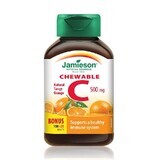 Vitamine C 500mg sinaasappelsmaak, 100+20 kauwtabletten, Jamieson