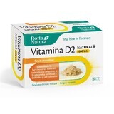 Vitamine D2 naturelle 1000 IU, 30 gélules, Rotta Natura