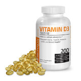 Vitamine D3 1000 IE, 200 capsules, Bronson Laboratories