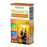 Vitamine D3 1600IU, 30 comprimés, Beres