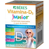 Vitamine-D3 Junior 800 IE, 50 kauwtabletten, Beres