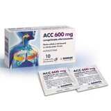 ACC 600 mg, 10 Brausetabletten, Sandoz