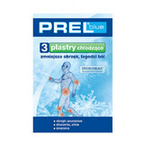 Prel Blue, cooling patches, hydrogel dressing, 8 cm x 12 cm, 3 pieces