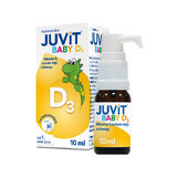 Juvit Baby D3, vitamine D3 200 IE voor baby&#39;s vanaf 1 dag oud, druppels, 10 ml