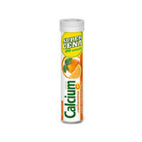 Calcium + vitamine C, sinaasappelsmaak, 20 bruistabletten