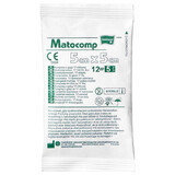 Matopat Matocomp, steriele gaaskompressen, 17-draads, 12-laags, 5 cm x 5 cm, 5 stuks