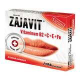 Zajavit Vitaminum B2+C+E+Fe, 30 omhulde tabletten