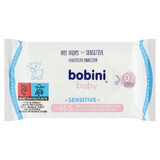 Bobini Baby Sensitive, vochtige doekjes voor baby&#39;s vanaf 1 dag en kinderen, met aloë en kamille, 60 stuks