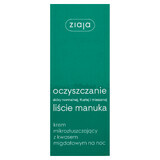 Ziaja Manuka Leaves, Micro-exfoliating cream with mandelic acid, for night, 50 ml