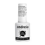 Top Coat 2 en 1 base pour vernis gel, 10.5 ml, Andreia