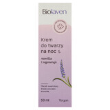 Biolaven, gezichtscrème, hydrateert en regenereert, nacht, 50 ml