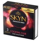 Unimil Skyn Cocktail Club, prezervative fără latex cu aromă, 3 bucăți