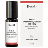 Iossi, eye vitamin cocktail with retinol and vitamins E and C for the night, 10 ml