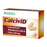 Calcivid, 30 comprimés pelliculés, Beres Pharmaceuticals Co