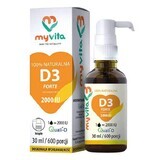 MyVita Vitamine D3 2000 IE Forte, druppels, 30 ml