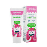 Nordics Bubble Gum, natuurlijke tandpasta voor kinderen, 2-6 jaar, calcium en vitamine E, fluoridevrij, 75 ml