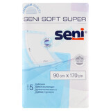 Seni Soft Super, hygiënische pads, 90 cm x 170 cm, 5 stuks