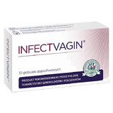 Infectvagin, globule vaginale, 10 unități