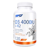SFD D3 4000 UI + K2, vitamine D 4000 UI + vitamine K 100 µg, 120 comprimés