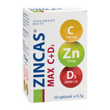 Zincas Max C+D3, 50 tabletten