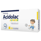 Acidolac Junior, voor kinderen vanaf 3 jaar, witte chocoladesmaak, 20 teddybeertabletten