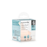 Suavinex Zero Zero, siliconen fopspeen, snelle doorstroming, vanaf 6 maanden, 2 stuks