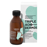 Veoli Botanica Triple Acid Dermosolution, tonique séborégulateur multi-acide avec gluconolactone (PHA), extrait actif de thé vert avec EGCG, BHA et AHA Phytocomplex, 150 ml