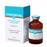 Cystohyal Natriumhyaluronaat steriele oplossing 40 mg, 50 ml, Rompharm