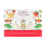 English Tea Shop Organic set, Luxe bio-thee adventskalender, 13 smaken, 1,78g x 25 builtjes