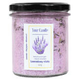 Your Candle, natuurlijk badzout met essentiële oliën, Lavendel Ontspanning, 350 g