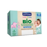 Septona Baby Calm n Care Bio, biologisch afbreekbare wattenstaafjes voor baby's, 50 stuks