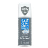 Salt Of The Earth Pure Armour Déodorant à bille pour hommes avec vétiver et agrumes, 75 ml, Crystal Spring
