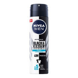 Déodorant en spray pour hommes Black & White Invisible Fresh, 150 ml, Nivea