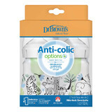 Dr. Brown's Anti-colic Options+, anti-colic fles, wijdhals, jungle, 2 x 150 ml