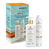 Sesderma Set, C-Vit Radiance, aufhellende Körpermilch, 250 ml + Repaskin, klares Sonnenschutzspray, SPF 50, 200 ml 