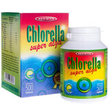 Chlorella, geperste alg, 500 tabletten