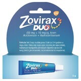 Zovirax Duo (50 mg + 10 mg)/g, crème, 2 g 