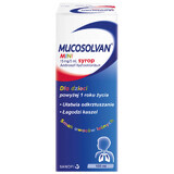 Mucosolvan Mini 15 mg/5 ml, siroop voor kinderen vanaf 1 jaar, bosvruchtensmaak, 100 ml