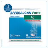 Efferalgan Forte 1 g, 8 bruistabletten