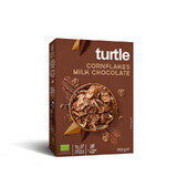 Fulgi de porumb Eco inveliti in ciocolata cu lapte, 250 grame, Turtle SPRL