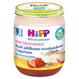 HiPP Moje Śniadanko Bio, appel- en aardbeienmuesli met yoghurt, na 9 maanden, 160 g