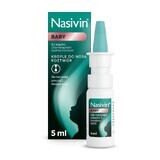 Nasivin Baby 0,1 mg/ml, gotas nasales para bebés a partir de 3 meses, 5 ml