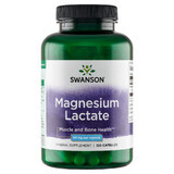 Swanson Magnesiumlactaat, magnesiumlactaat, 120 capsules