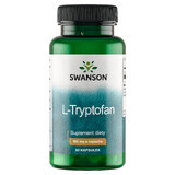 Swanson L-tryptofaan, L-tryptofaan 500 mg, 60 capsules