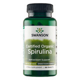 Swanson Certified Organic Spirulina, biologische spirulina, 180 tabletten