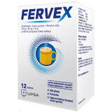 Fervex 500 mg + 200 mg + 25 mg, granulaat voor orale oplossing, 12 sachets