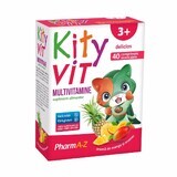 KityVIT Multivitaminen, mango- en ananassmaak, 40 kauwtabletten, PharmA-Z