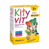 KityVIT Vitamine D3, ananassmaak, 40 kauwtabletten, PharmA-Z
